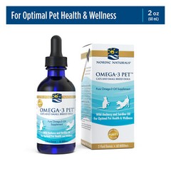 Nordic Naturals Omega 3 Pet – Omega-3s EPA & DHA Fish Oil For Dogs & Cats 2 Oz