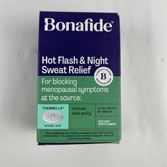 Bonafide Thermella Hot Flash & Night Sweat Relief Menopause Support Exp. 2027