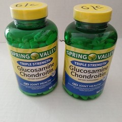 2-Spring Valley W3192 Glucosamine Tablets 160 Each Joint Health Lot Of 2 9/26