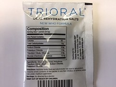 TRIORAL Rehydration Electrolyte Powder – WHO Formula – 100 Packets