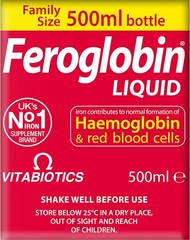 Organic Liquid Supplement 500ml Iron B12 Vitamins Tasty for All Ages
