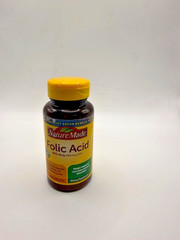 Nature Made Folic Acid 400 mcg 250 Tablets Vitamin B9 Supplement Tablets