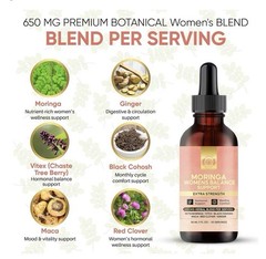 Moringa Women’s Balance Drops 650mg Multi-Herb Blend See Description New Sealed