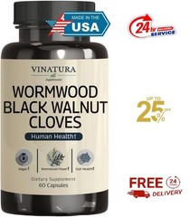 VINATURA Wormwood Black Walnut Clove Capsules – Cleanse, Detox, Intestinal G…
