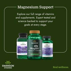 Swanson Triple Magnesium Complex – 100 Capsules, 400mg 100 Count (Pack of 1)