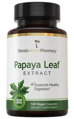 Papaya Leaf Extract Enzyme Capsules 10:1 (120 Capsules) Papain