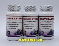 Resveratrol 500 mg Antioxidant Anti-aging 180 Capsules
