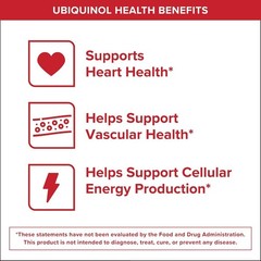 Qunol Mega Ubiquinol CoQ10 100mg Superior Absorption Heart Health 60ct x 2 bots