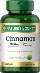 Cinnamon 2000mg Plus Chromium, 60 Capsules