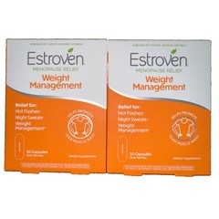 2 Box Lot 30ea (60ct) Estroven Weight Management Menopause Relief Exp 07/2027