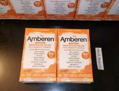 EXP 03/2026+! 2 Box Lot Amberen Menopause Relief 120 Capsules! (60ct Per Box)
