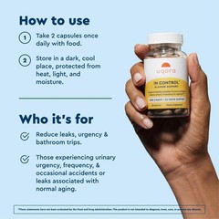 Uqora Daily Bladder Control Reduce Urgency, Frequency & Leaks 60 Caps