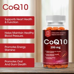 Coenzyme CQ10 300mg Heart Health Support, Increase Energy,120 Capsules