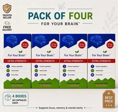 4 Pack Capsules – 240 Count – 20mg – New – Free Shipping – Ships From USA