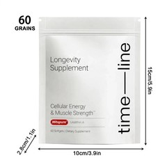 Time-Line Longevity Supplement Urolithin A, 60 Softgels, Muscle Strength Support