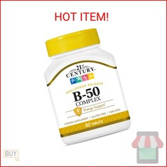 21st Century B 50 Complex Prolonged Release Tablets, 60 Count (Pack of 1)