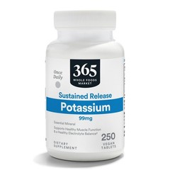 Sustained Release Potassium 250 Count (Pack of 1)
