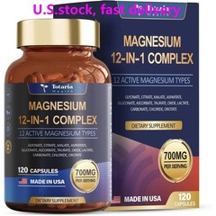 12-in-1 Magnesium Complex 700mg – High Absorption for Daily Muscle & Relaxation