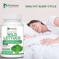 Wild Lettuce Capsules – Sleep Support,Relieve Stress and Anxiety,Muscle Soreness