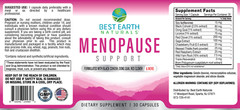 Menopause Support by Best Earth Naturals Buy 2 Get 1 FREE 3 Pack
