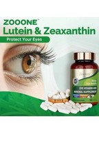Zooone Eye Vitamin and Mineral Supplement Health Support Lutein 270 Capsules