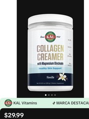 Collagen Creamer with Magnesium Glycinate, Vanilla, 8 oz (228 g)