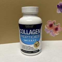 Toplux Nutrition Collagen Peptides for Joints Bones Hair Skin Nails 90 Ct