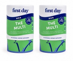 First Day Men The Multi Multivitamin Gummies Energy Support 60 Count…2pk Lot