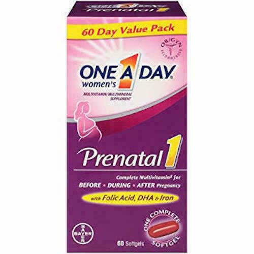 One A Day Prenatal 1 Complete Multivitamin Supplement Softgels – 60 Count