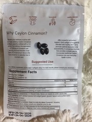 Resia Ceylon Cinnamon 7200mg Eq MCT Oil 30 Softgels Exp 04/2028 New