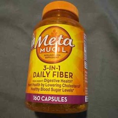 6 Pack – Metamucil Fiber Supplement, 3-in-1 for Digestive Health, 160 Count