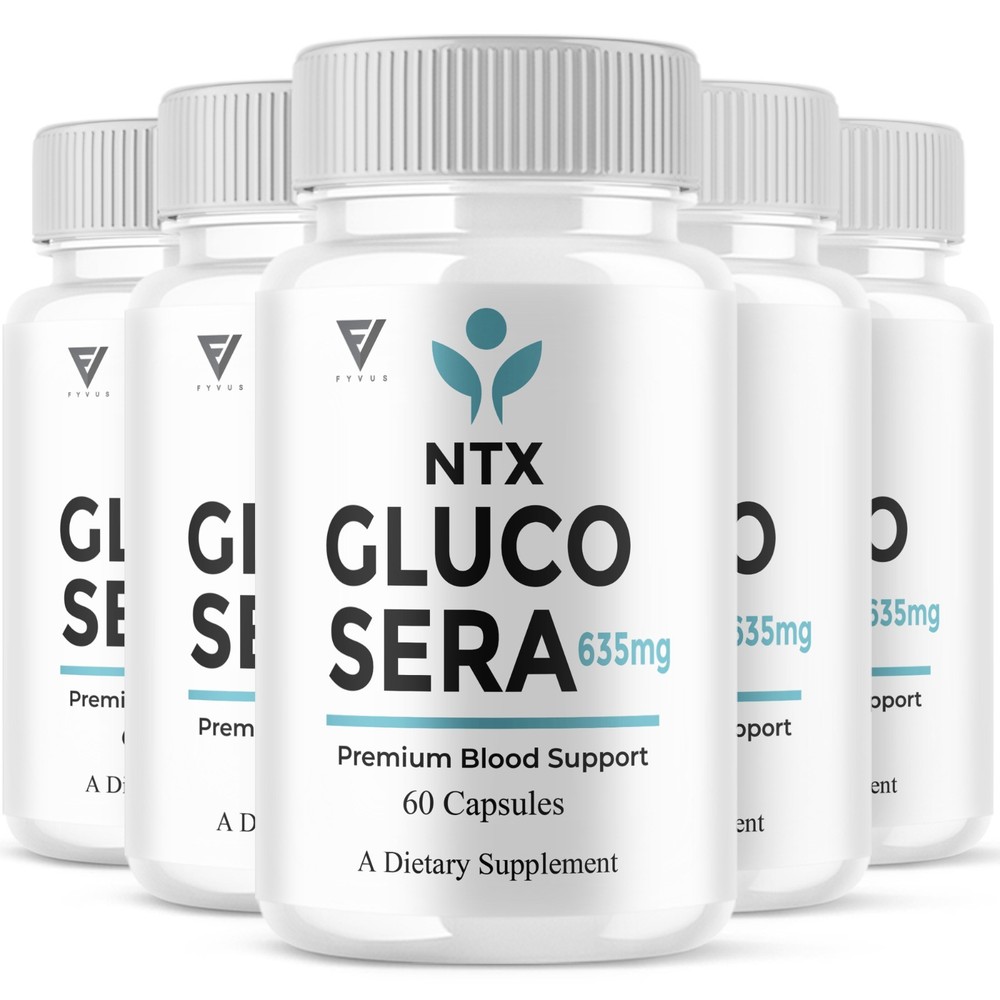 (5 Pack) NTX Gluco Sera Blood Support, NTX GlucoSera Advanced (300 Capsules)