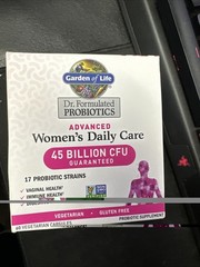 2 Bottles Garden of Life Advanced Women’s Daily Probiotic Supplement 60 Capsules