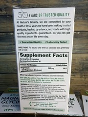Nature’s Bounty Magnesium Glycinate 360mg (4 Bottle Lot) 360 capsules total