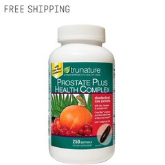 Trunature Prostate Plus Health Complex 250 Softgels Saw Palmetto Zinc