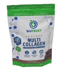 BioTRUST Ageless Multi Collagen Chocolate 22g Peptides 20 Servings BB 03/2027