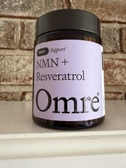 OMRE NMN+ Resveratrol Supplement Supports Aging, Energy 60 Capsules