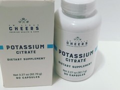 CHEERS – POTASSIUM CITRATE, 950 mg,90 CAPSULES:EXP:11/2025