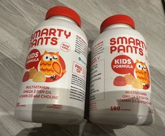 SMARTY PANTS Non GMO Kids Multivitamin 180 Gummies Each -TWO Bottles Exp JUN2026