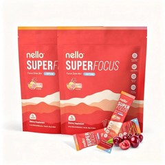 Nello SuperFocus Caffeinated Drink – Refreshing Fruit Punch Flavor