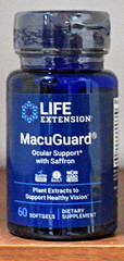 Life Extension MacuGuard Ocular Support with Saffron 60 Softgels Phospholipids