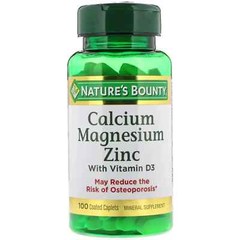 Nature’s Bounty Calcium Magnesium Zinc