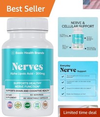 60-Count Alpha Lipoic Acid for Nerve Function & Antioxidant Support