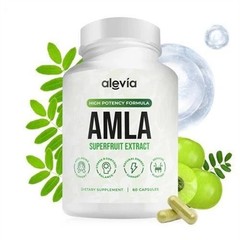 3x Alevia Organic Amla Capsules 1000mg Indian Gooseberry Antioxidant Supplement