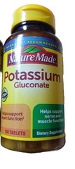 4 Pack Nature Made Potassium 550mg 400 Tablets (4×100) No Gluten Exp 01/2028 USP