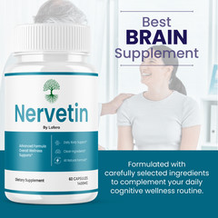 (2 Pack) Nervetin Capsules Neuropathy Support Nerve Comfort Relaxation (120 ct)