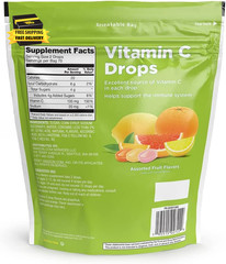 Vitamin C Supplement Drops, Lemon, Orange & Grapefruit, 140 Count (Previously So