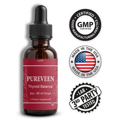 (3 Pack) Pureveen Thyroid Balance Drops, Pure Veen Advanced Formula