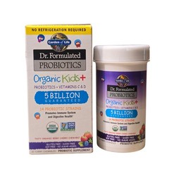 Dr. Formulated Probiotics, Organic Kids + Probiotics + Vitamins C & D Exp 08/26