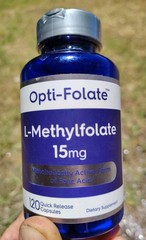 L Methylfolate 15mg | 120 Capsules | Value Size | Max Potency | by Opti-Folate